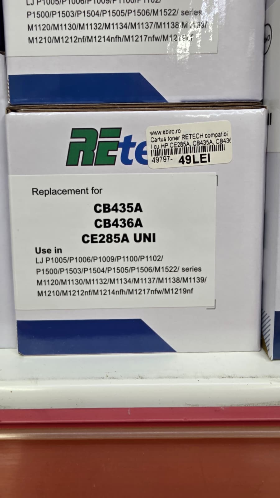 Cartus toner compatibil HP CE285A CB435A CB436A pe raft, IT Center eBiro