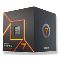 AMD CPU Desktop Ryzen 7 8C/16T 7700 (5.3GHz Max, 40MB,65W,AM5) box, with Radeon Graphics and Wraith Stealth Cooler 