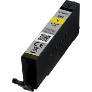 Cartus Cerneala Original Canon Yellow, CLI-581Y, pentru Pixma TR7550|TR8550|TS6150|TS6250|TS705|TS8150|TS8250|TS9150|TS9155|TS9550, , (timbru verde 0.15 lei), 