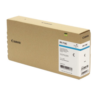 Cartus Cerneala Original Canon Cyan, PFI-710C, pentru IPF TX-2000|TX-3000|TX-4000, 700ml, (timbru verde 0.15 lei),NOPP, 
