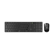 KIT wireless GENIUS, tastatura wireless 104 taste (multimedia) + mouse wireless 1200dpi, 3 butoane, BT5.3 + 2.4G, USB, negru, KIT wireless GENIUS, tastatura wireless 104 taste (multimedia) + mouse wireless 1200dpi, 3 butoane, BT5.3 + 2.4G, USB, negru,