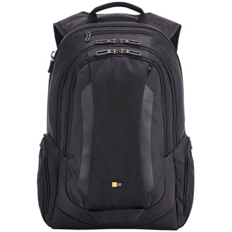 RUCSAC CASE LOGIC, pt. notebook de max. 15.6 inch, 2 compartimente, buzunar frontal x 2 | buzunar lateral x 2, waterproof, nylon, negru, 3205286 