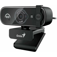 CAMERA WEB GENIUS  senzor 1080p Full-HD cu rezolutie video 1920x1080, FaceCam Open, microfon, auto focus, 82 grade view, cablu 1.5m, black 