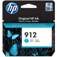 Cartus Cerneala Original HP Cyan, nr.912, pentru OfficeJet 8013|8023, 0.315K, (timbru verde 0.15 lei), 