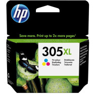 Cartus Cerneala Original HP Color, nr.305XL, pentru HP DeskJet 2320|2710|2720|2721|2723|4120|4122|4130&nbsp;, 0.2K, (timbru verde 0.15 lei), 