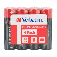 BATERIE VERBATIM  AA (R6), 1.5V alcalina,  4 buc., shrink wrap 