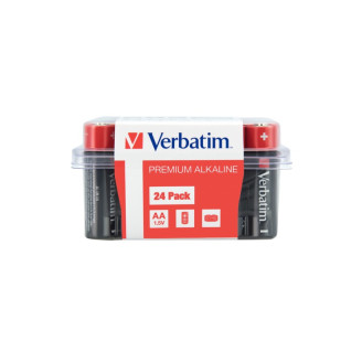 BATERIE VERBATIM  AA (R6), 1.5V alcalina, 24 buc., 