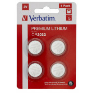 BATERIE VERBATIM, butoni (CR2032), 3V litiu, 4 buc., 