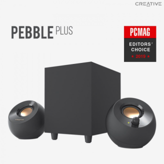 CREATIVE PEBBLE PLUS 2.1 USB Speakers - black 51MF0480AA000 (timbru verde 11.00 lei)