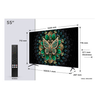 Smart TV QD-MiniLED 55C6K Seria C6K 139cm 4K UHD HDR 