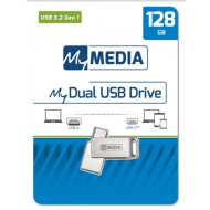 My Media Dual USB 3.2 Gen 1 /USB C Drive 128GB 