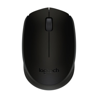 MOUSE LOGITECH, B170, PC sau NB, wireless, 2.4GHz, optic, 1000 dpi, butoane/scroll 2/1,  negru, 45507180 910-004798 (timbru verde 0.18 lei)