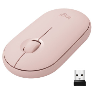 LOGITECH Pebble Mouse 2 M350s - TONAL ROSE - BT - N/A - EMEA-808 - DONGLELESS 910-007014 (timbru verde 0.18 lei)