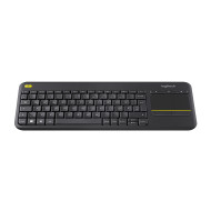 Tastatura K400 Plus, Touchpad, USB, Layout DE, Black 