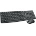 KIT wireless LOGITECH, tastatura wireless multimedia + mouse wireless 3 butoane, black, MK235 920-007931  (timbru verde 0.8 lei)