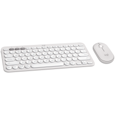 LOGITECH Pebble 2 Combo - TONAL WHITE - (US) INTL - 2.4GHZ/BT - N/A - INTNL-973 - UNIVERSAL 