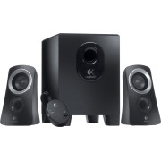 BOXE LOGITECH 2.1, RMS:  25W (2 x 5W, 15W), telecomanda pe fir, black, 