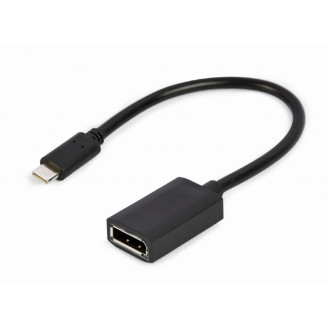 CABLU video GEMBIRD, adaptor USB 3.1 Type-C (T) la DisplayPort (M), 15cm, rezolutie maxima 4K UHD (3840 x 2160) la 60 Hz, negru, 