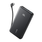 POWER BANK Anker 10.000 mAh, 22.5W Fast charge, 1 x USB-C, 1 x USB-A, afisaj electronic, cablu USB-C inclus, 229, negru, 