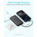 POWER BANK Anker 10.000 mAh, 22.5W Fast charge, 1 x USB-C, 1 x USB-A, afisaj electronic, cablu USB-C inclus, 229, negru, 