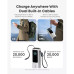 Power Bank Anker 25000 mAh. Porturi iesire USB A: 1, Numar porturi USB tip C: 1. Putere totala iesire: 165 W,  5 A,  argintiu 