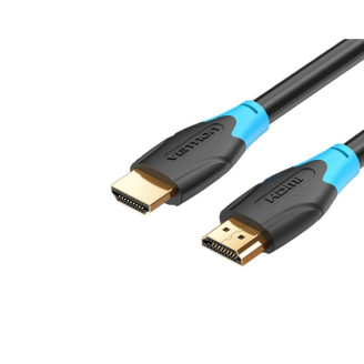 Cablu video Vention, HDMI(T) la HDMI(T), 1m, rezolutie maxima 4K la 60Hz, conectori auriti, cupru, invelis PVC, negru, 