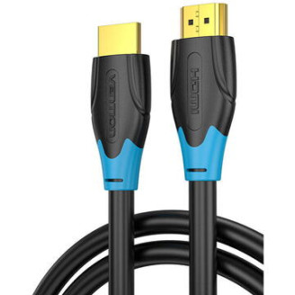 Cablu video Vention, HDMI(T) la HDMI(T), 1.5m, rezolutie maxima 4K la 60Hz, conectori auriti, cupru, invelis PVC, negru, 