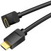 Cablu video Vention, HDMI(T) la HDMI(T), 2m, rezolutie maxima 4K la 60Hz, conectori auriti, cupru, unghi 270 grade, negru, 