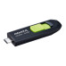 MEMORIE USB Type-C 3.2 ADATA 64 GB, retractabila, carcasa plastic, negru / verde MEMORIE USB Type-C 3.2 ADATA 64 GB, retractabila, carcasa plastic, negru / verde