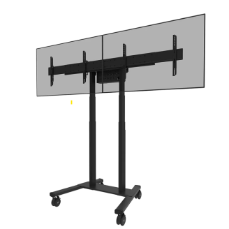 NM Newstar adaptor 2 ecrane, negru 