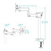 Suport monitor Arctic ARCTIC X1 - Single Monitor Arm in black colour Suport monitor Arctic ARCTIC X1 - Single Monitor Arm in black colour