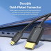 Cablu video Vention, microHDMI(T) la HDMI(T), 3m, rezolutie 4K la 60Hz, negru, 