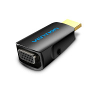 Convertor video Vention, HDMI(T) la VGA (M) si Jack 3.5mm (M), rezolutie maxima 1080p la 60 Hz, conectori auriti, invelis ABS, negru, 