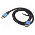 Cablu video Vention, HDMI (T) la HDMI (T), 3m, rezolutie 4K@ la 60Hz, conectori auriti, albastru, 