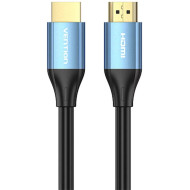 Cablu video Vention, HDMI (T) la HDMI (T), 5m, rezolutie 4K@ la 30Hz, conectori auriti, albastru, 