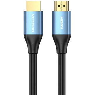 Cablu video Vention, HDMI (T) la HDMI (T), 5m, rezolutie 4K@ la 30Hz, conectori auriti, albastru, 