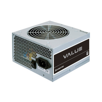 SURSA Chieftec Value 400 W, non-modulara, certificare 80 Plus, ventilator 120mm, CPU 4+4 pin x 1, PCI-E 6+2 pin x 1, SATA x 3, 