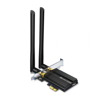 ADAPTOR RETEA TP-LINK AX3000, intern wireless 2.4 GHz | 5 GHz, PCI-E, port, 3000 Mbps, antena externa x 2, ADAPTOR RETEA TP-LINK AX3000, intern wireless 2.4 GHz | 5 GHz, PCI-E, port, 3000 Mbps, antena externa x 2,