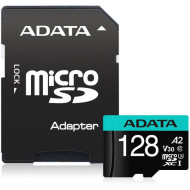 CARD MicroSD ADATA, 128 GB, microSDHC, clasa 10, standard UHS-I U3, CARD MicroSD ADATA, 128 GB, microSDHC, clasa 10, standard UHS-I U3,