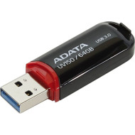 MEMORIE USB 3.2 ADATA 64 GB, cu capac, carcasa plastic, negru, 