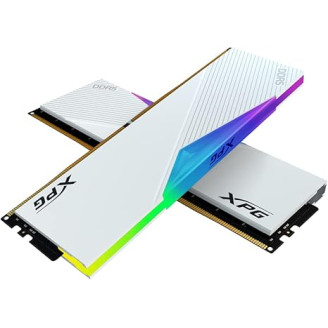 Memorie DDR Adata - gaming DDR5 32GB, frecventa 6400MHz, latenta CL32, 16GB x 2 module, radiator alb, iluminare RGB, XPG LANCER RGB 