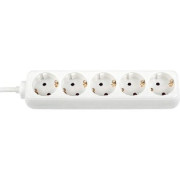 PRELUNGITOR Bachmann, Schuko x 5, conectare prin Schuko (T), cablu 5 m, fara protectie, alb, PRELUNGITOR Bachmann, Schuko x 5, conectare prin Schuko (T), cablu 5 m, fara protectie, alb,