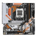 Placa de baza B850M FORCE, AM5, DDR5, mATX, Alb/Portocaliu 