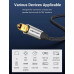 Cablu optic audio Vention, S/PDIF (T) la S/PDIF (T), 5.1 canale, 1.5m, conectori auriti, gri, Cablu optic audio Vention, S/PDIF (T) la S/PDIF (T), 5.1 canale, 1.5m, conectori auriti, gri,