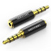 Adaptor audio Vention, Jack 3.5mm (T) la Jack 2.5mm (M), 2.1 canale, conectori auriti, negru, 
