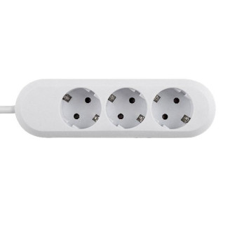 PRELUNGITOR Bachmann, Schuko x 3, conectare prin Schuko (T), cablu 3 m, fara protectie, alb, 