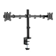 SUPORT de birou LOGILINK, pt 2 TV/monitor plat, diag. max 32 inch, rotatie, inclinare, pivotare, max 8 kg, 