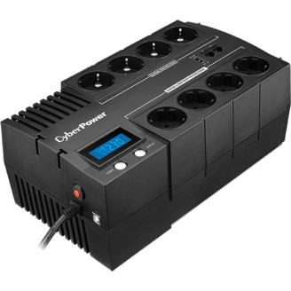 UPS CYBER POWER Line Int. cu sin. simulata, cu management, Brics, LCD, 1000VA/600W, AVR, 8x Schuko, baterie 1x 12V/9Ah, incarcare pana la 8h, USB, incarcare USB-A/USB-C, 2x RJ45, montare perete, tehn. GreenPower, UPS CYBER POWER Line Int. cu sin. simulata, cu management, Brics, LCD, 1000VA/600W, AVR, 8x Schuko, baterie 1x 12V/9Ah, incarcare pana la 8h, USB, incarcare USB-A/USB-C, 2x RJ45, montare perete, tehn. GreenPower,