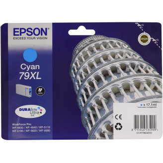 Cartus Cerneala Original Epson Cyan, T790240, pentru Workforce Pro WP-5110|51490|5620|5690, , (timbru verde 0.15 lei), Cartus Cerneala Original Epson Cyan, T790240, pentru Workforce Pro WP-5110|51490|5620|5690, , (timbru verde 0.15 lei),