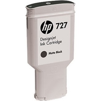 Cartus Cerneala Original HP Matte Black, nr.727, pentru Designjet T1500|T1530|T2500|T2530, 300ml, (timbru verde 0.15 lei), 